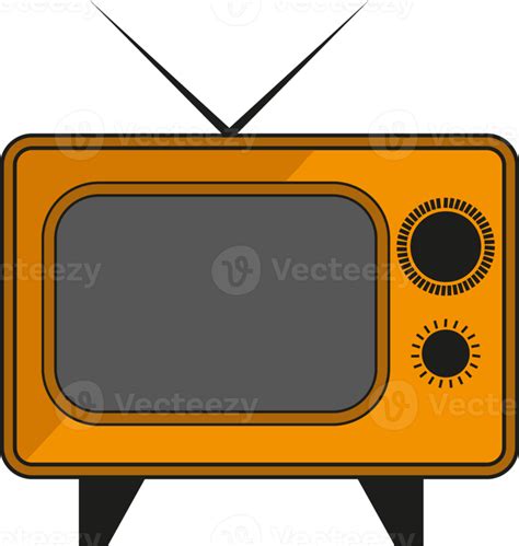 vintage style electronics illustration on transparent background ...