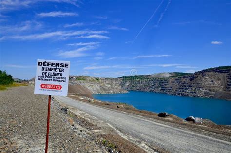 Closed Asbestos Mine Black Lake Thetford Mines Stock Photo - Image of ...