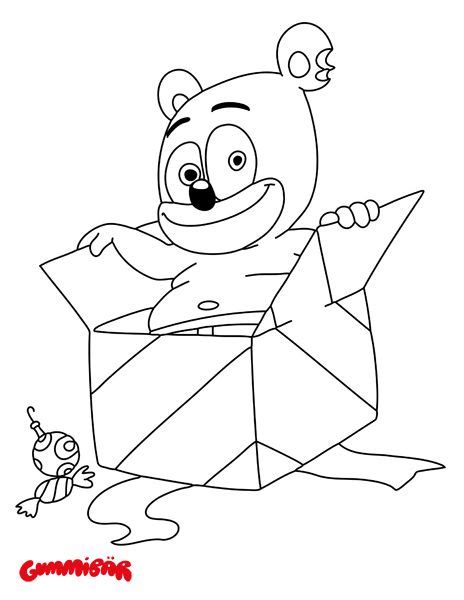 Download a Free Printable Gummibär December Coloring Page - Gummibär ...