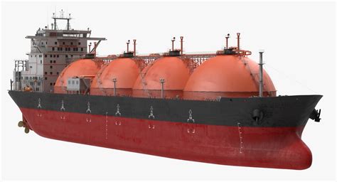 3d gas carrier ship generic model