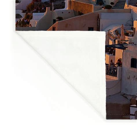 Oia Village At Sunset Fleece Blanket by Property Of Olga Ressem ...