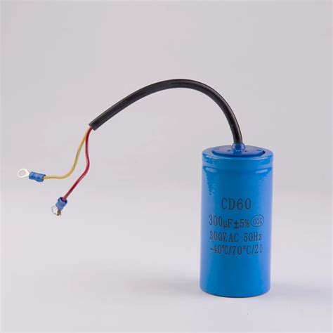 CD60 300uF 300V AC Starting Capacitor For Heavy Duty Electric Motor Air ...