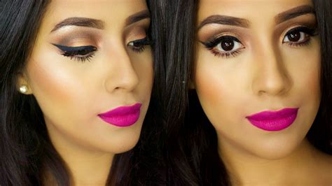 What Color Eyeshadow To Wear With Bright Pink Lipstick | Lipstutorial.org