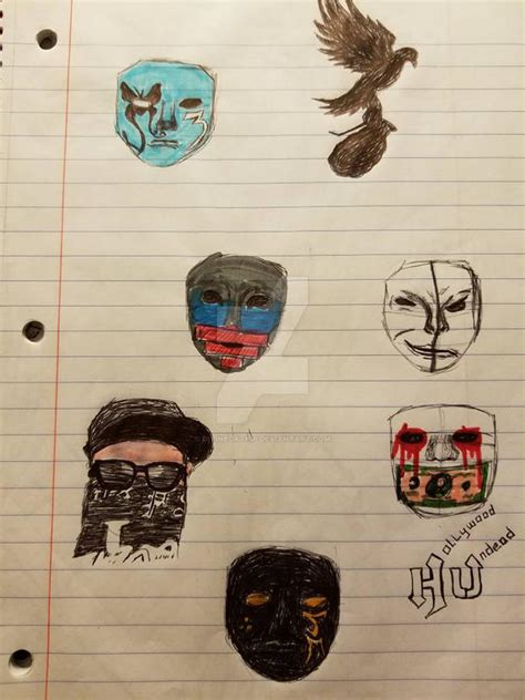 Hollywood undead masks old by divinecatnip on DeviantArt