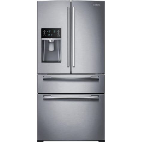 Samsung 33 in. W 24.73 cu. ft. 4-Door French Door Refrigerator in ...