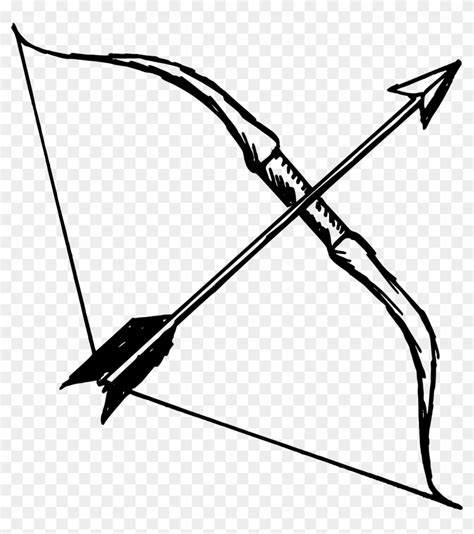 Image Of Bow And Arrow - Bow And Arrow Drawing - Free Transparent PNG ...