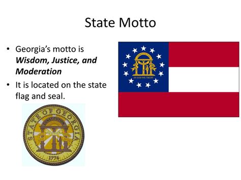 Georgia s state motto is wisdom justice and moderation | The Fact Base