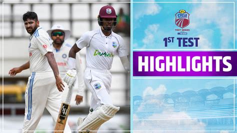 Watch Day 1 Highlights - India vs West Indies 1st Test Only On JioCinema