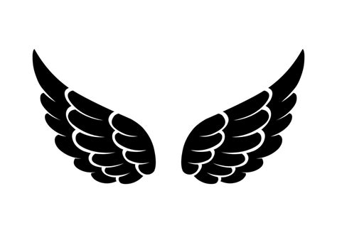 vector silhouette angel wings logo 24634083 Vector Art at Vecteezy