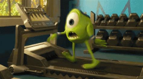 Me At The Gym GIF - Mikewazowski Monstersinc Treadmill - Discover ...