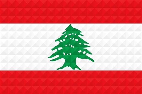 Artistic flag of Lebanon with geometric wave concept art design 3551062 ...