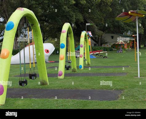 Childrens playground in Wanganui park Stock Photo - Alamy