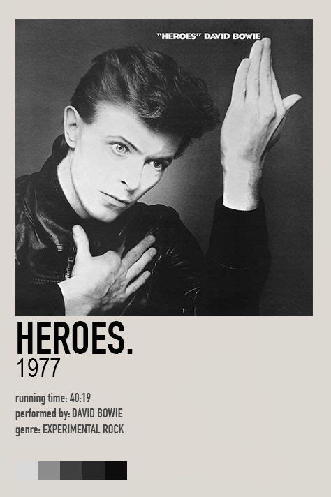 Heroes Album Poster | David bowie album covers, David bowie poster ...