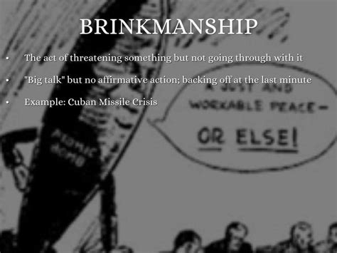 Brinkmanship Cold War