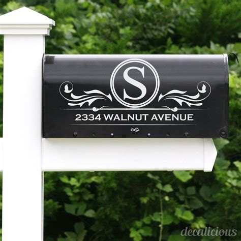 Custom Mailbox Monogram Decal - Monogrammed Gifts, Monogram Decals ...