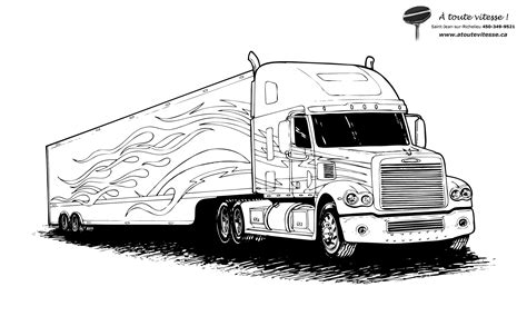 Printable Coloring Pages Of Trucks