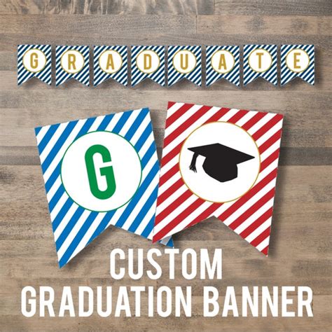 custom GRADUATION banner diy printable by simplypchee on Etsy