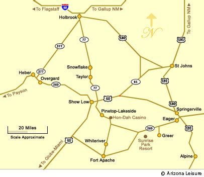 Show Low Arizona Map