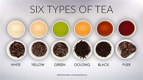 Six Types Of Tea