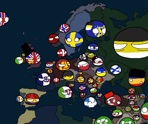 Countryballs(RedFlood) Map Europe by SeregaMecta on Newgrounds