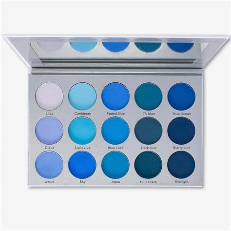 ES22 SMOKY BLUE Eyeshadow Palette #eyeshadows #smokeyeyemakeup | Blue ...