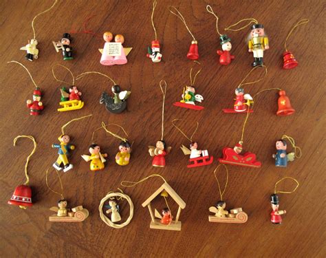 German Wooden Christmas Ornaments