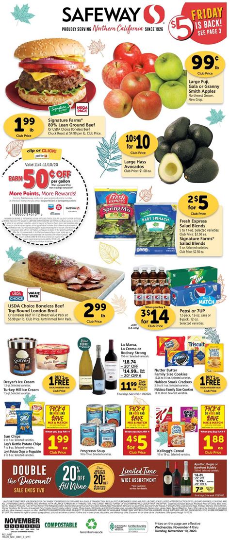 Safeway Weekly Ads & Special Buys from November 4