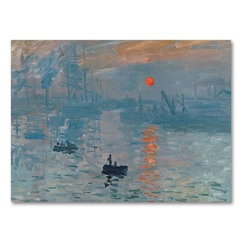 35'' x 47'' ''Impression Sunrise'' Canvas Wall Art by Claude Monet ...