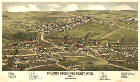 Historic Map - Calumet, MI - 1881 | World Maps Online