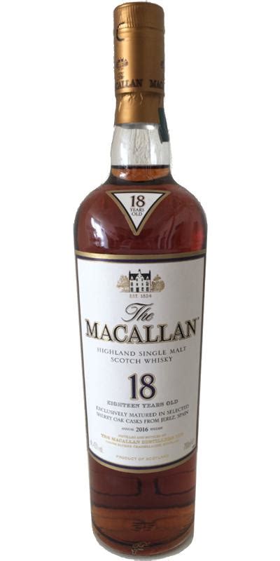 Macallan 18-year-old - Ratings and reviews - Whiskybase