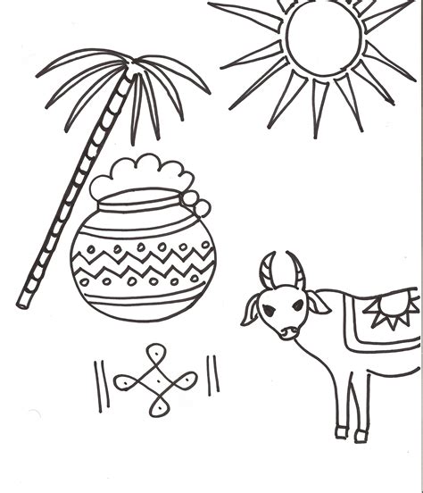 Pongal Drawing Images Easy - Draw easy