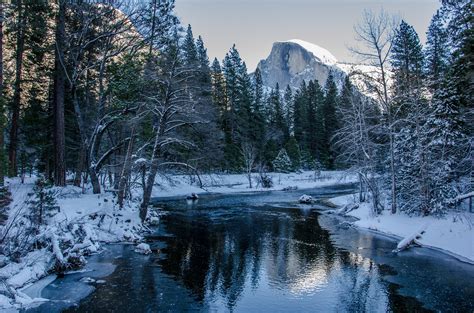 Yosemite National Park Winter Scenery Wallpapers - Wallpaper Cave