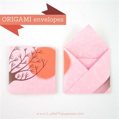 Easy Square Origami Envelope — Artist Lydia Makepeace