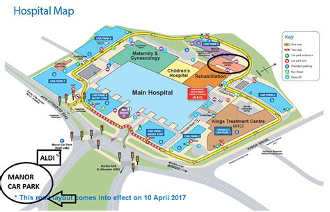 Walsgrave Hospital Car Park Map