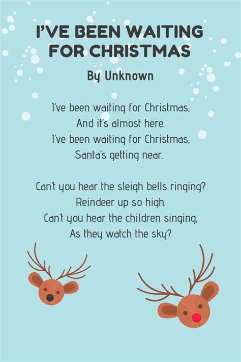 24+ Christmas Poems for Kids: Funny & Festive Poems 🎄 | Christmas poems ...