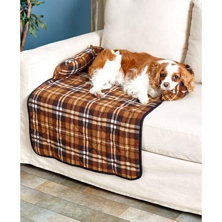 Plaid Bolstered Pet Couch Covers ( Blue Small ) - Walmart.com - Walmart.com