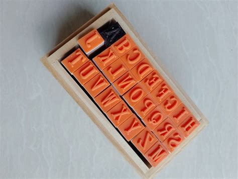 Alphabet A to Z rubber stamp, Hobbies & Toys, Stationery & Craft, Art ...