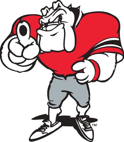 Georgia Bulldogs Mascot Logo (1997) - Hairy Dawg mascot logo | Georgia ...