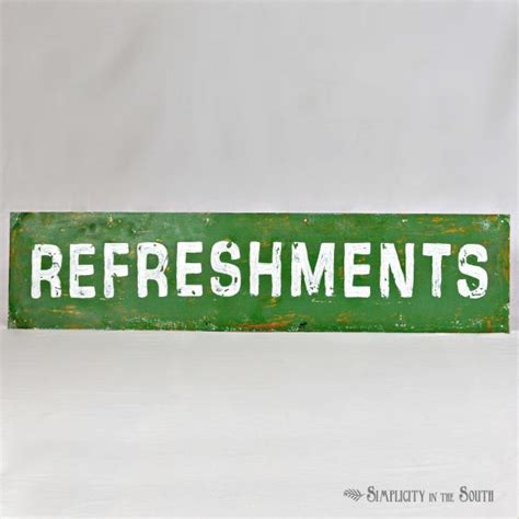 refreshments sign- Simplicity in the South Crafts To Do, Home Crafts ...