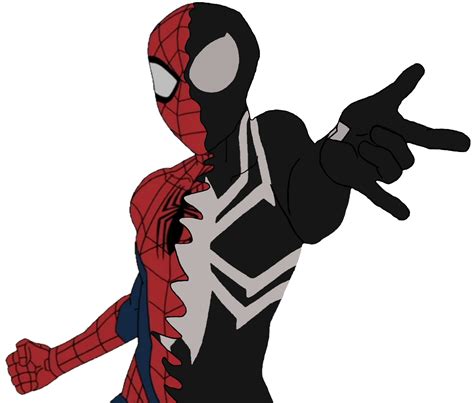 Spider-Man 2017 (Half Symbiote) by BashiyrMc on DeviantArt