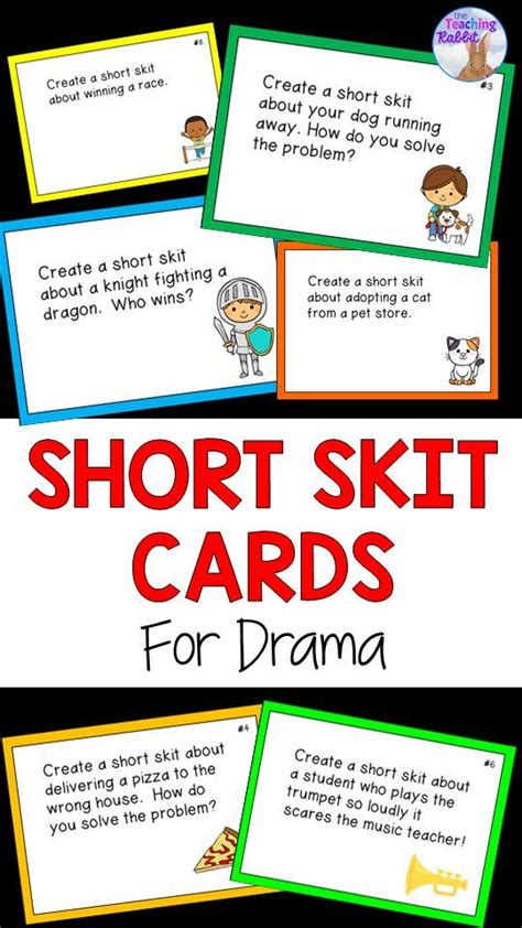 Use these drama scenario cards for elementary students to make short ...