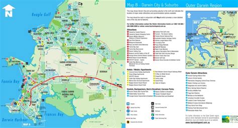 Darwin tourist map - Ontheworldmap.com