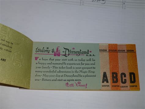 A complete 1958 Disneyland ticket book I found in a box | Collectors Weekly