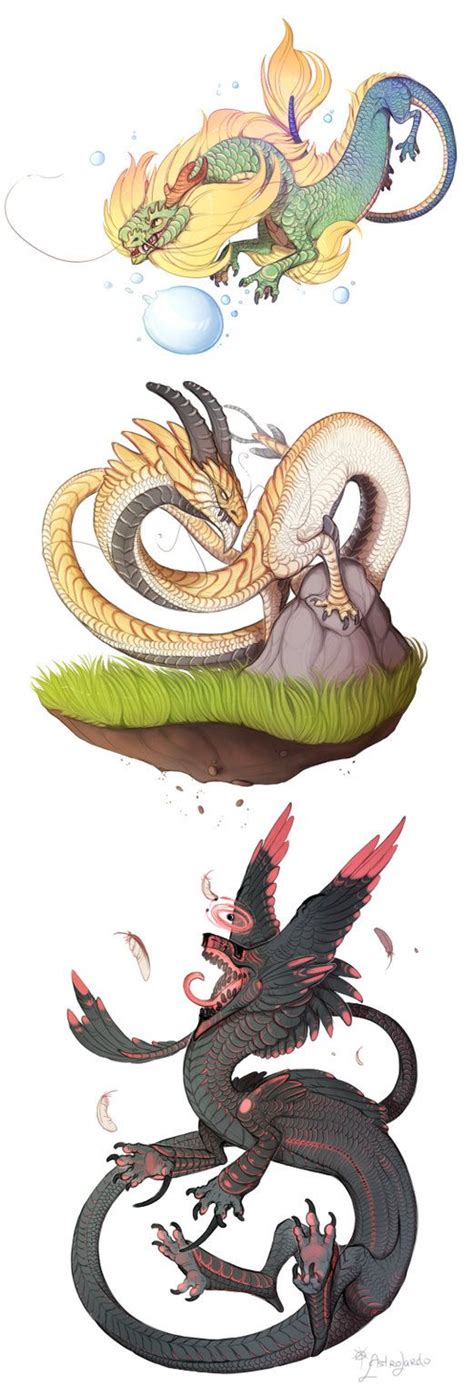 Long dragons by azira-star-wind.deviantart.com on @DeviantArt Mythical ...