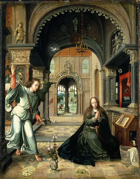 The Annunciation, Early 16th Century Painting by Bernart van Orley ...