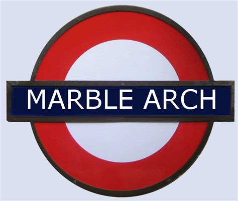 Marble Arch Tube Station London