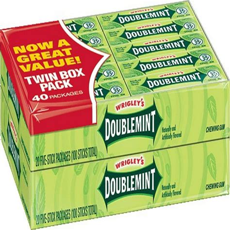 Wrigley's Doublemint Gum (5 ct., 40 pks.) - Walmart.com - Walmart.com