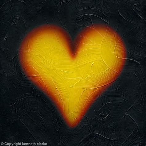 Warm Heart. - Acrylic on board.