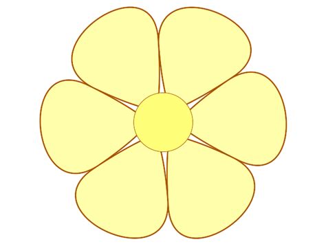 Yellow Flower Clip Art at Clker.com - vector clip art online, royalty ...