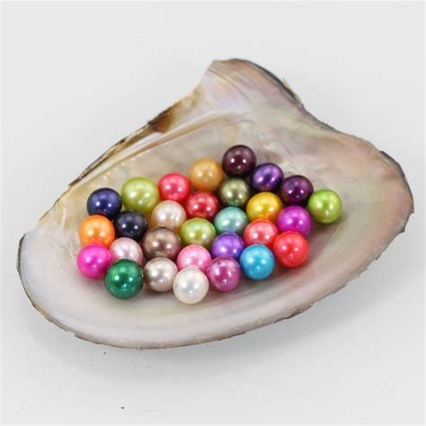 Random Bright Color Round Akoya Pearls 7 8MM Colored DIY Pearl Beads ...